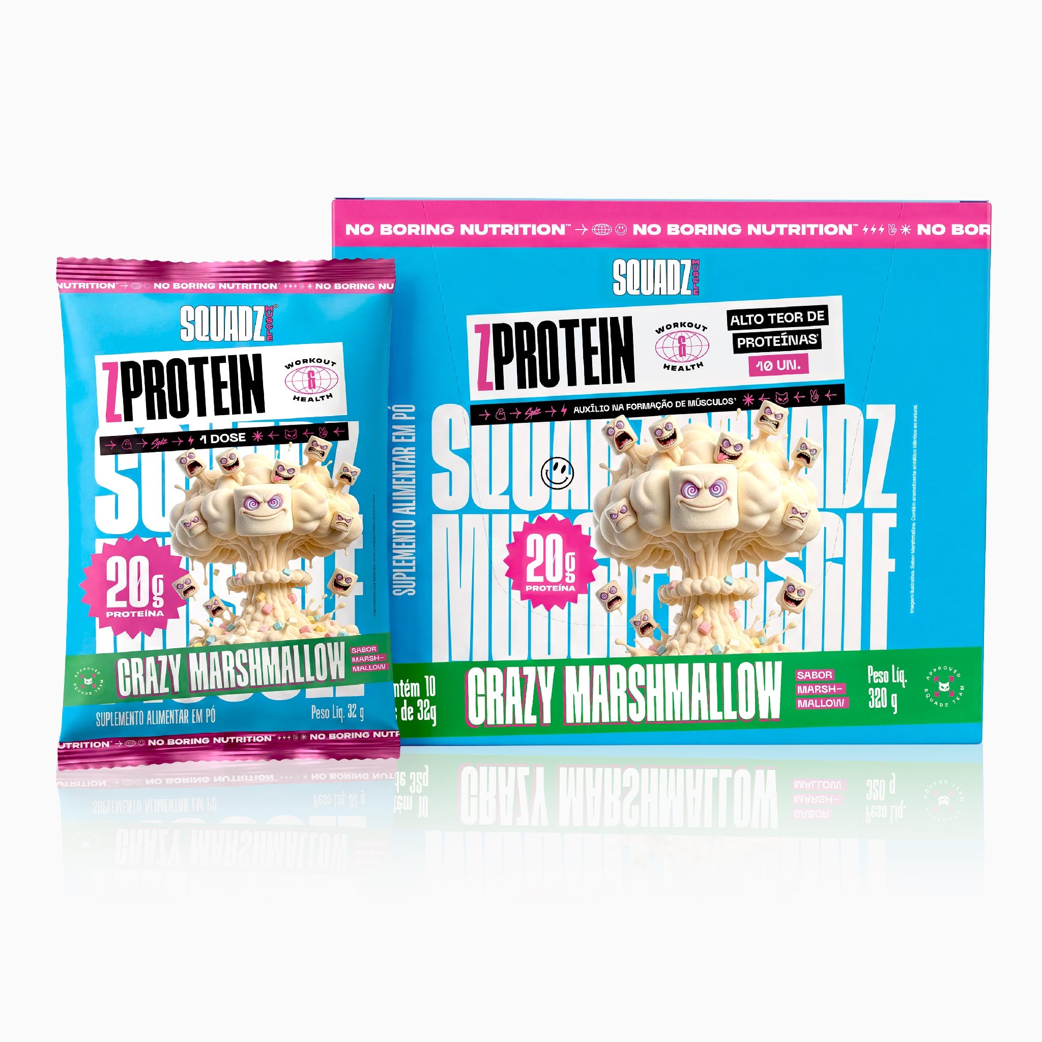 Display ZPROTEIN Marshmallow 320g - 10x32g