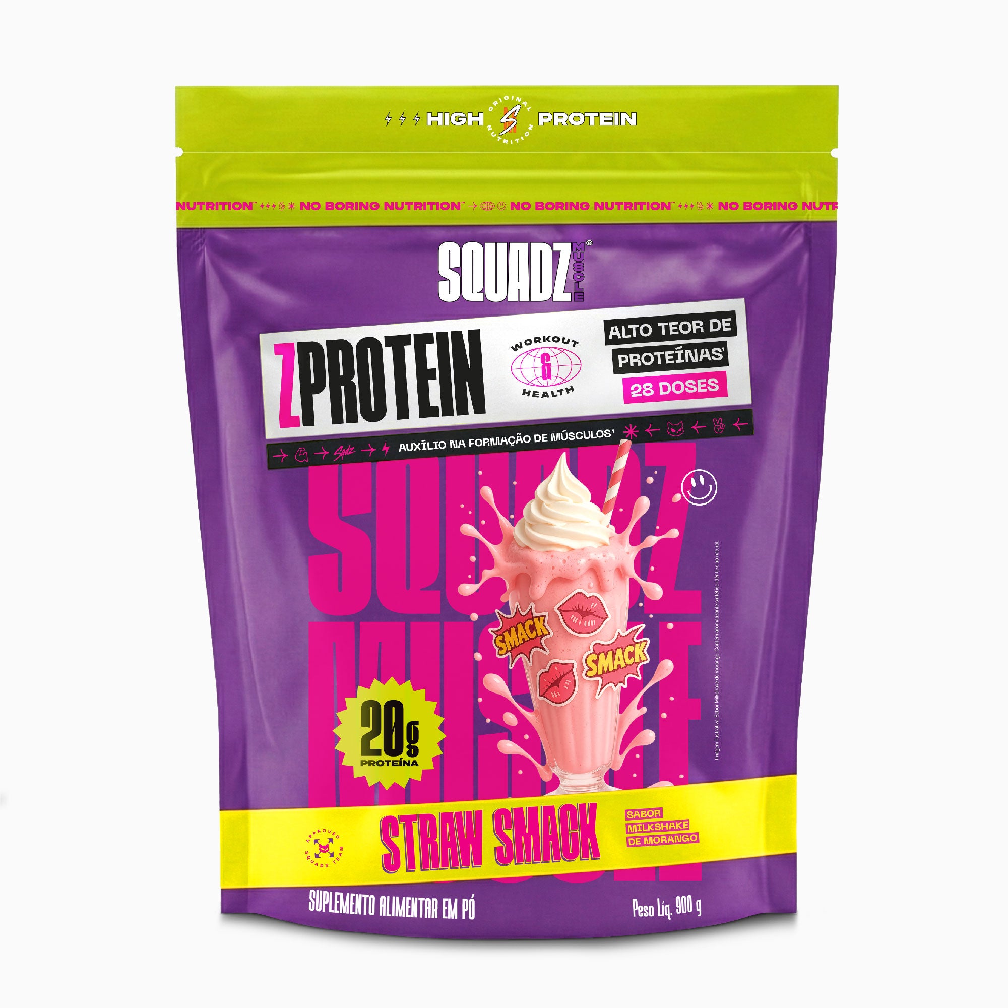 ZPROTEIN Milkshake de Morango 900g