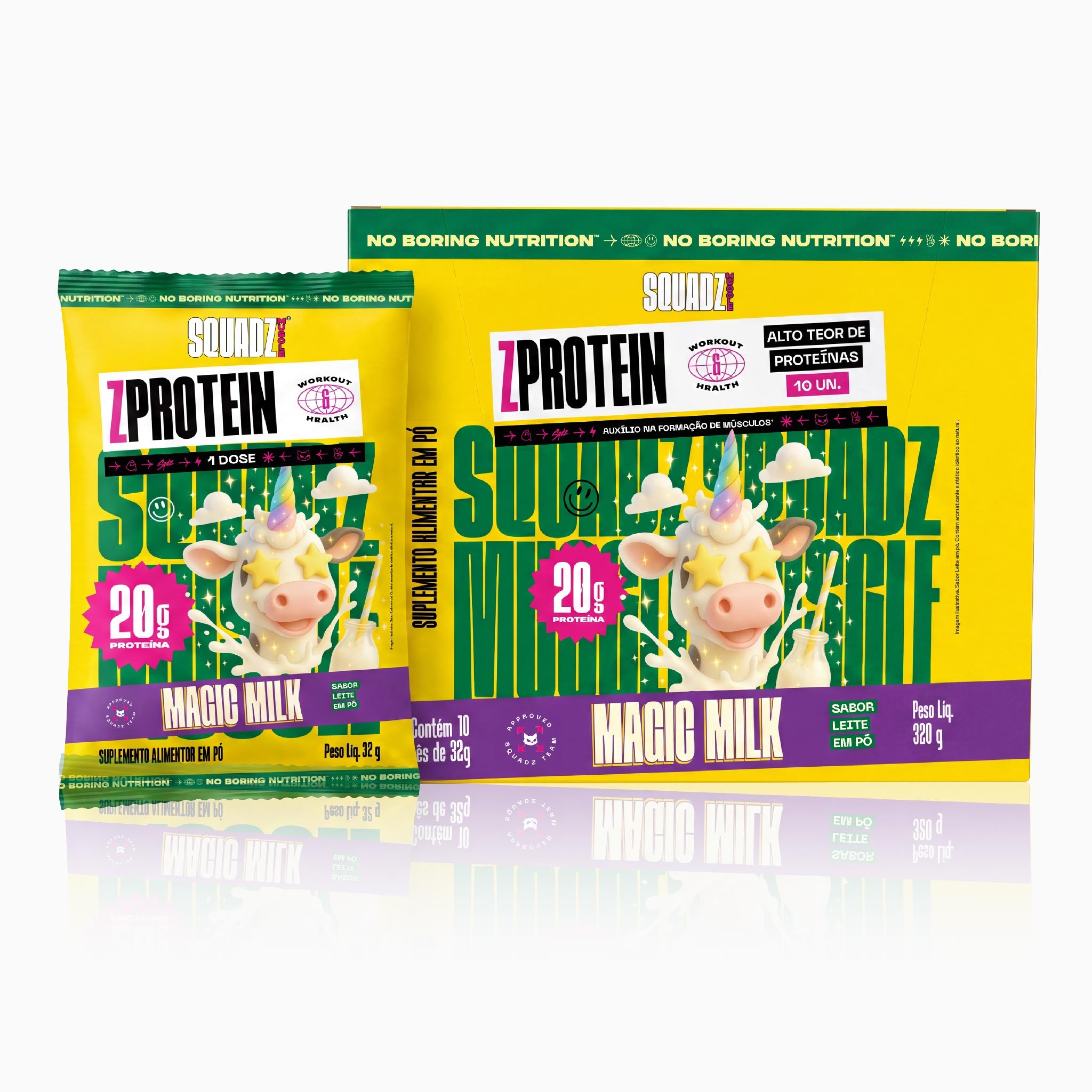 Display ZPROTEIN Leite em pó 320g - 10x32g