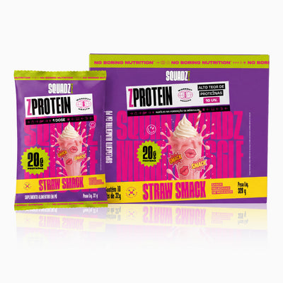 Display ZPROTEIN Milkshake de Morango 320g - 10x32g