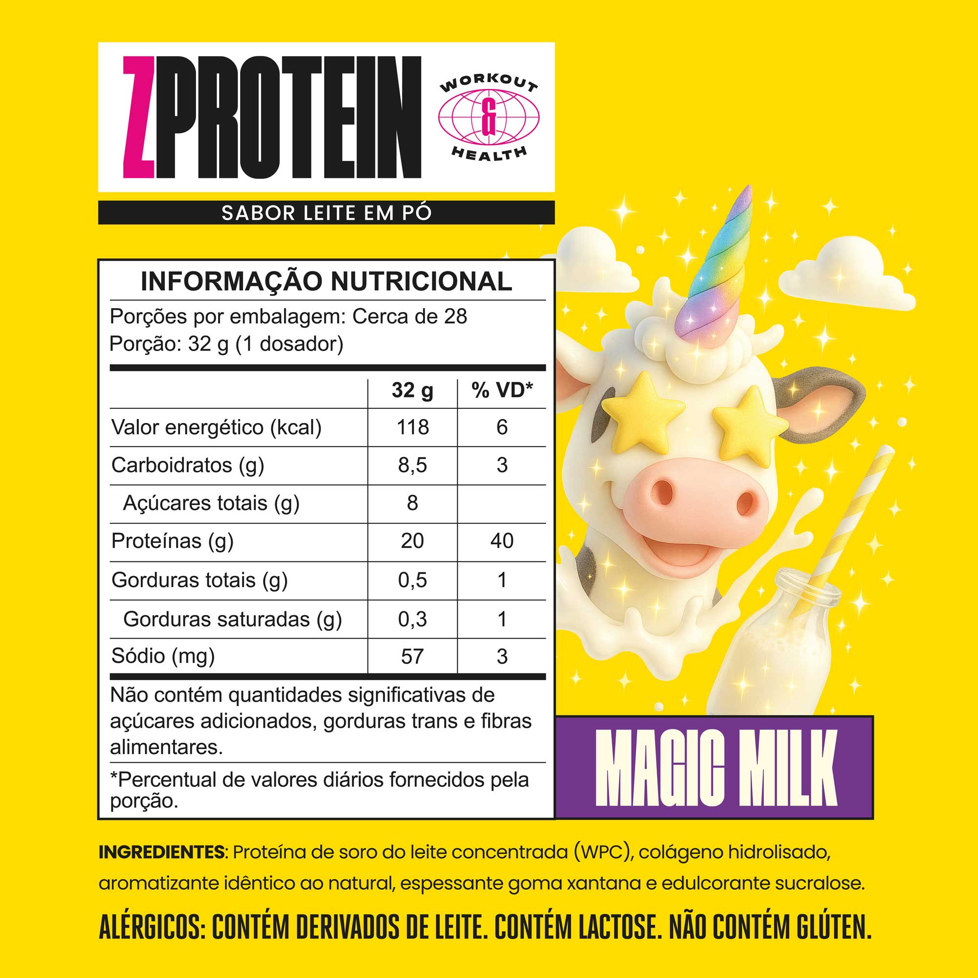 ZPROTEIN Leite em pó 900g