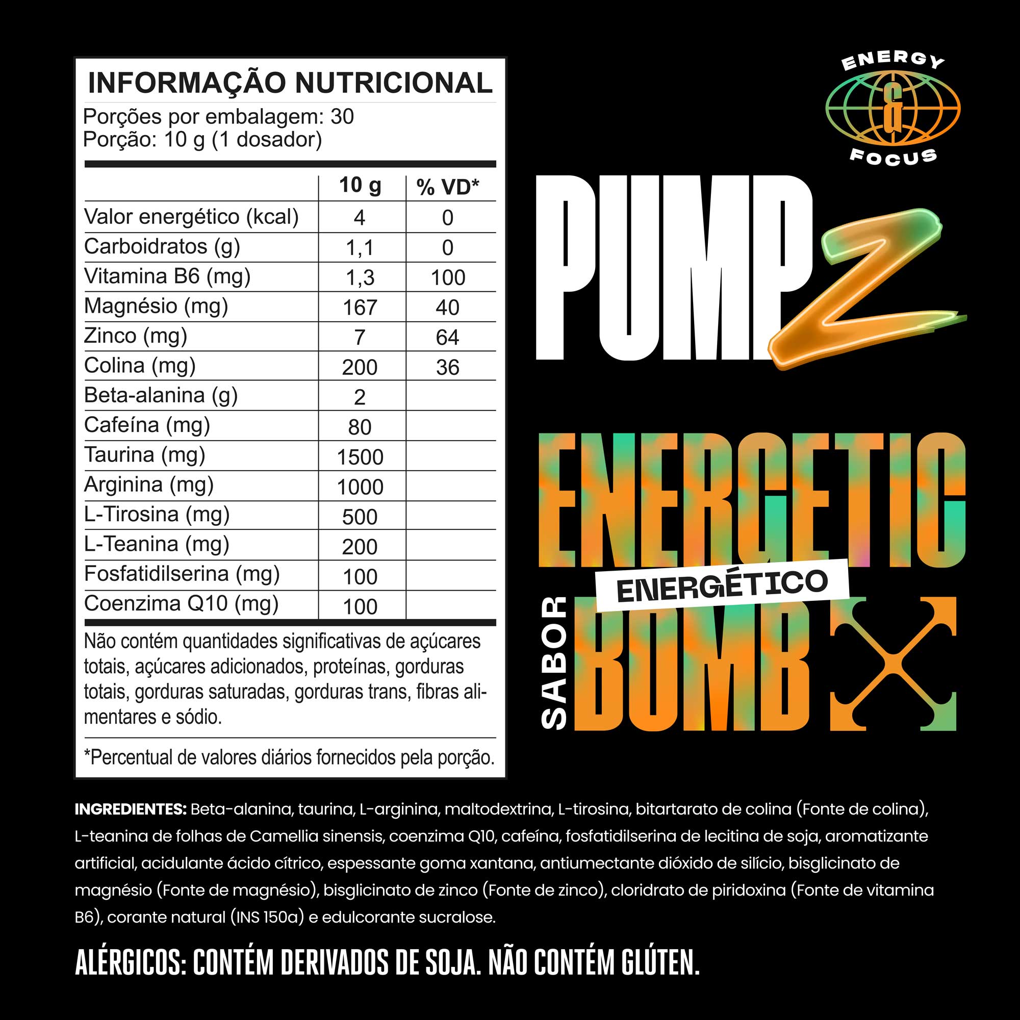 PUMP-Z Pré-Treino 300g