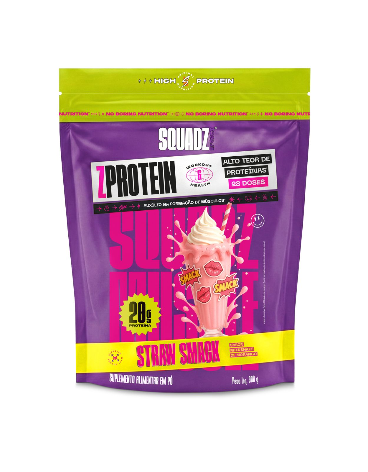 ZPROTEIN Milkshake de Morango 900g